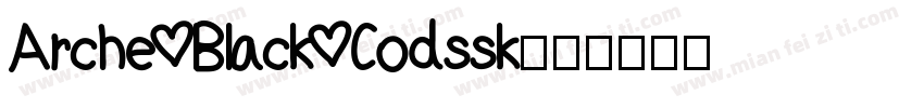 Arche Black Codssk字体转换